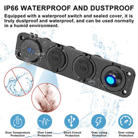 Qidoe waterproof rocker switch for reliable on/off control in wet conditions
