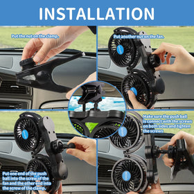 QIFUN on rear seat cooling a pet area and improving air circulation