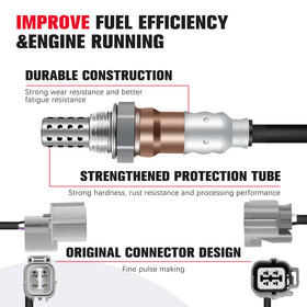 QIJIAUTO sensor installed in exhaust showing correct positioning benefit
