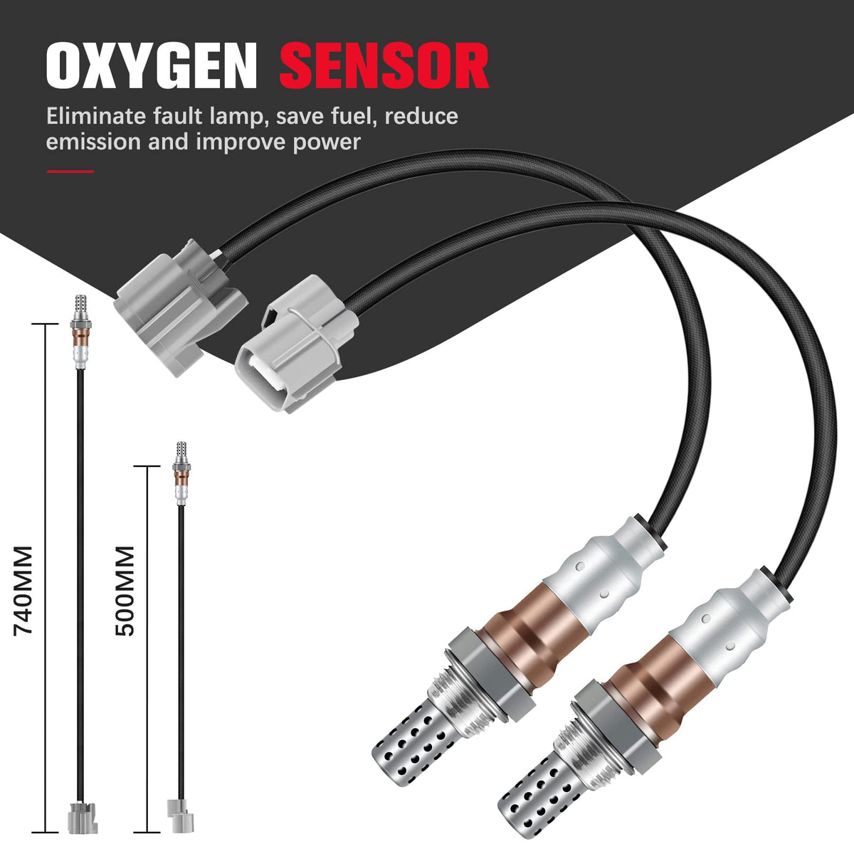 QIJIAUTO close-up of sensor tip and threads showing durable construction benefit