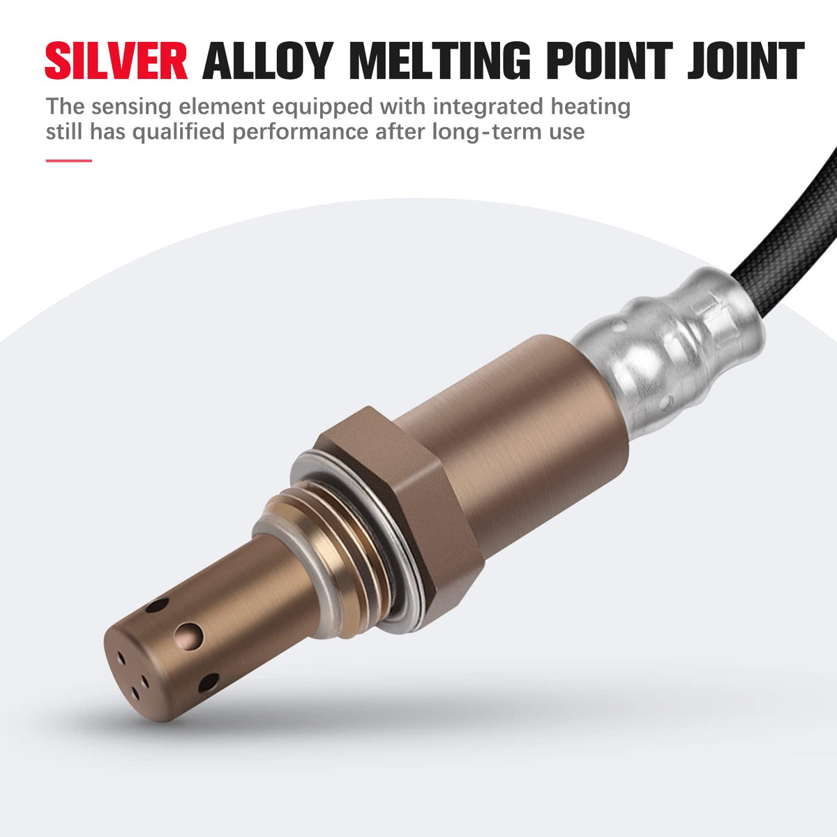 QIJIAUTO threaded hex and sensor tip detail showing secure sealing benefit
