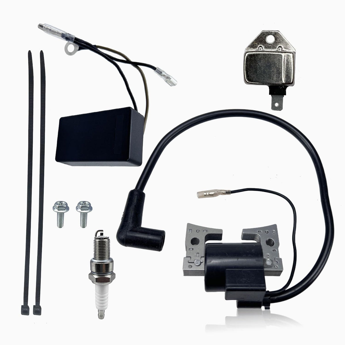 QINLANAP ignition coil front view showing durable build and easy fit