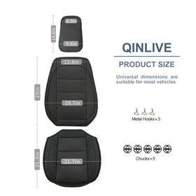 Qinlive close-up of 3D air mesh texture providing breathable cooling