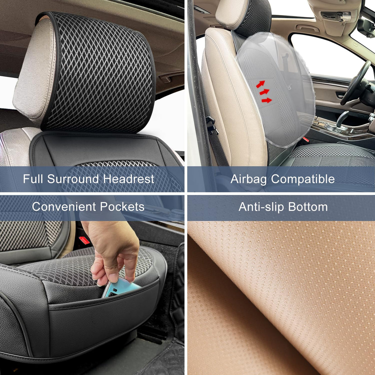 Qinlive cover installed in SUV showing improved comfort and modern look