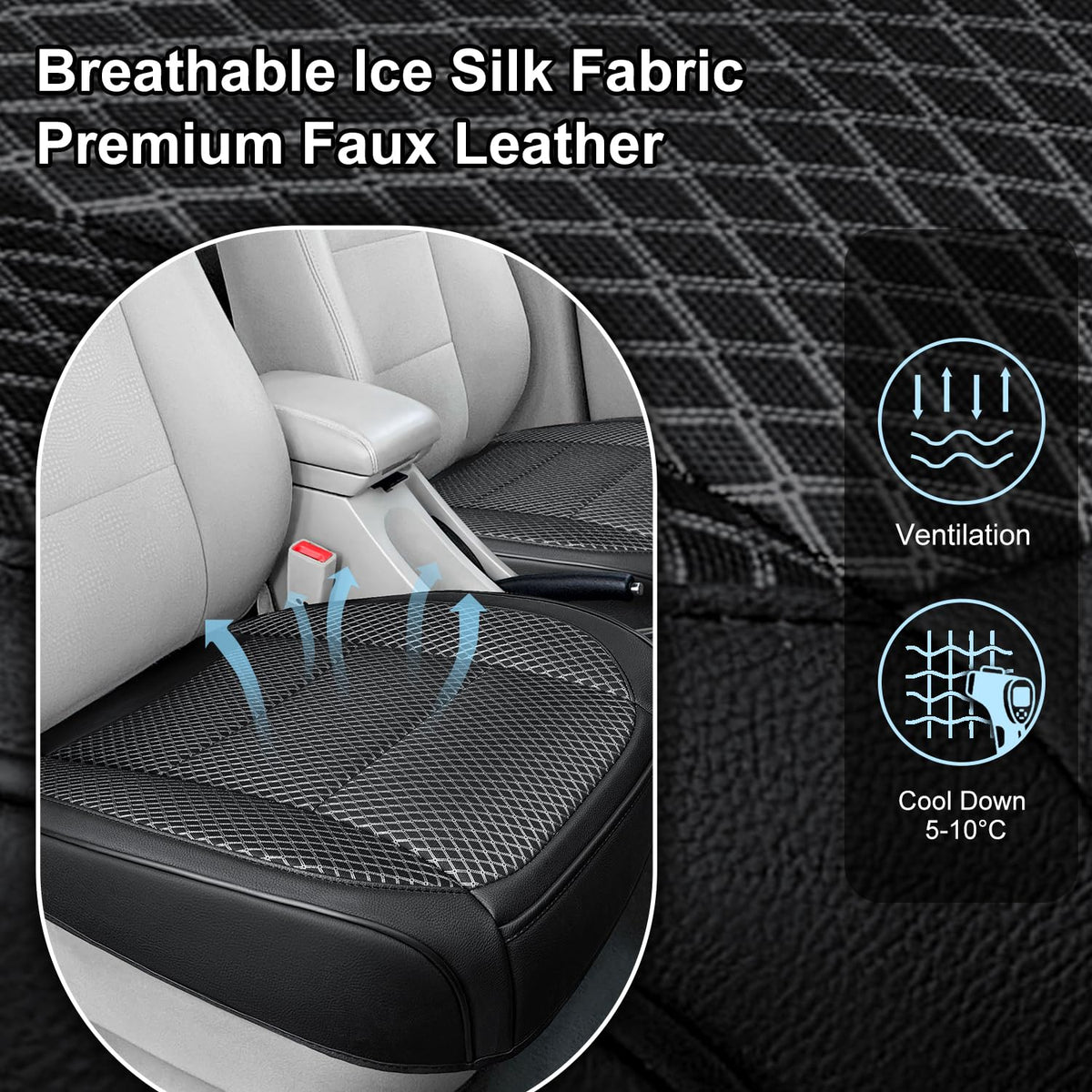 Qinlive non-slip gel bottom detail preventing cover sliding