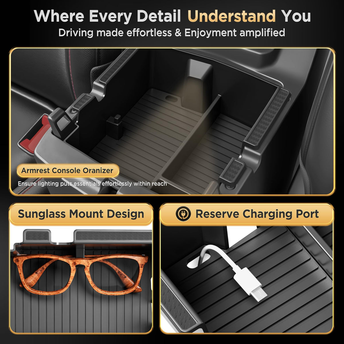 QINQINTU cup holder liners removed, easy to wash and maintain