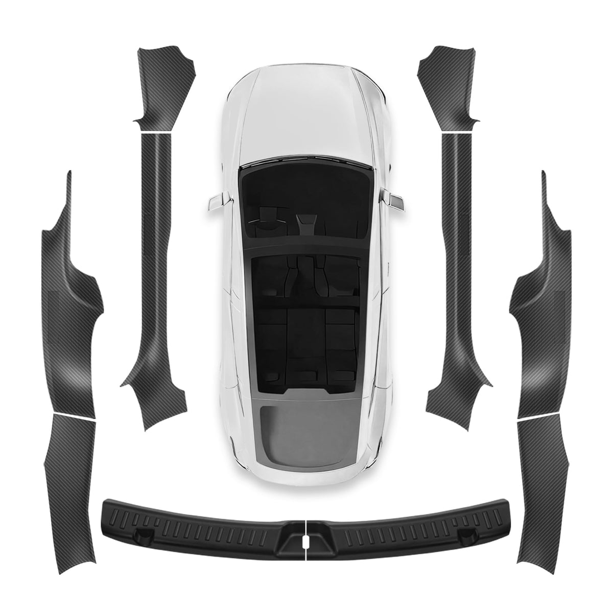 QINQINTU front sill full kit showing precise fit and factory look