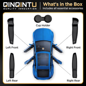 QINQINTU rear door tray installed keeping items organized and accessible