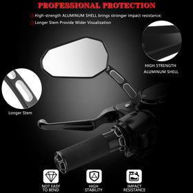 QIONGWEN mirror adjusted 360 degrees demonstrating precise angle control