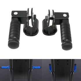 QIPECO front view of foldable foot peg showing shape and finish for durable support