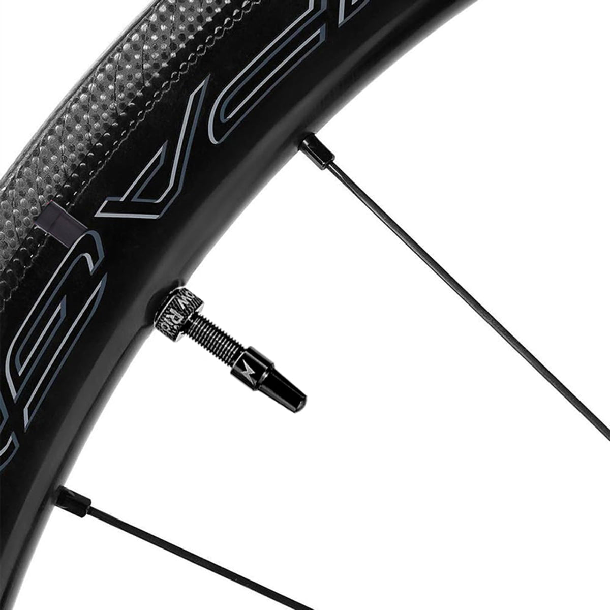 QITUEX tube installed on a 700C rim showing proper valve length and fit for deep rims