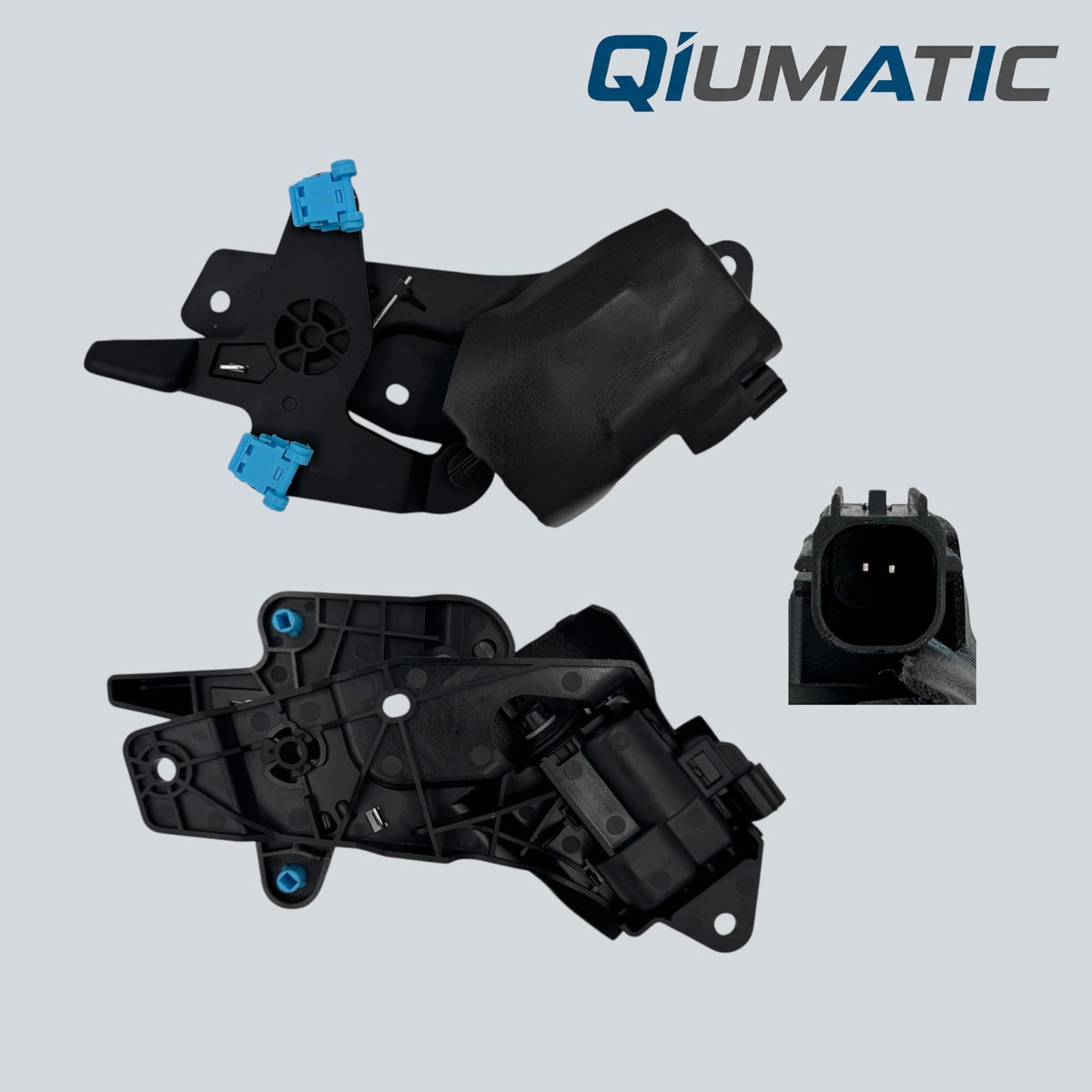 QIUMATIC 2-pin connector detail enabling plug-and-play installation