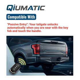 QIUMATIC installed in Ford tailgate demonstrating restored passive entry