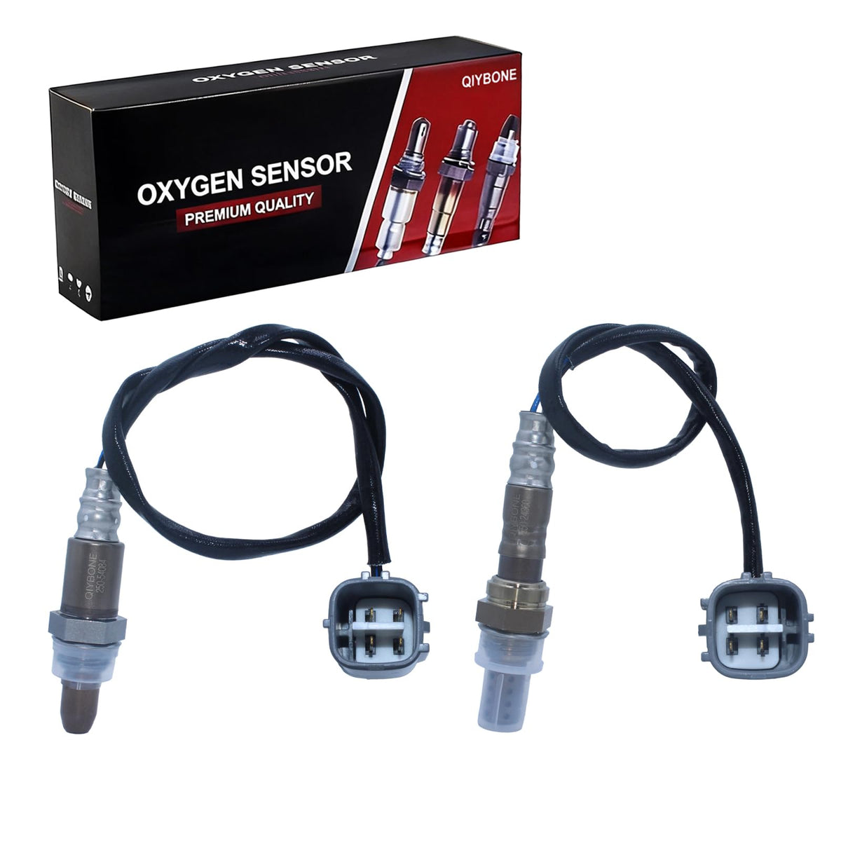 QIYBONE front packaging showing both upstream and downstream sensors, clear compatibility benefits
