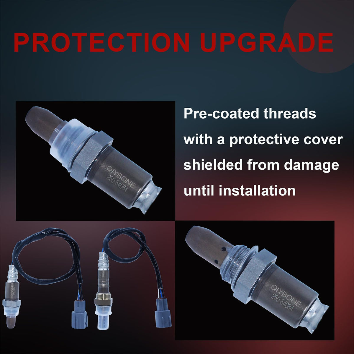 QIYBONE downstream sensor mounted on exhaust pipe verifying emissions control benefit