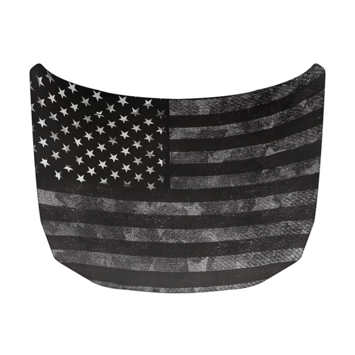 Qiyupavto front view showing full American flag hood protection and visual appeal