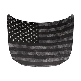 Qiyupavto front view showing full American flag hood protection and visual appeal