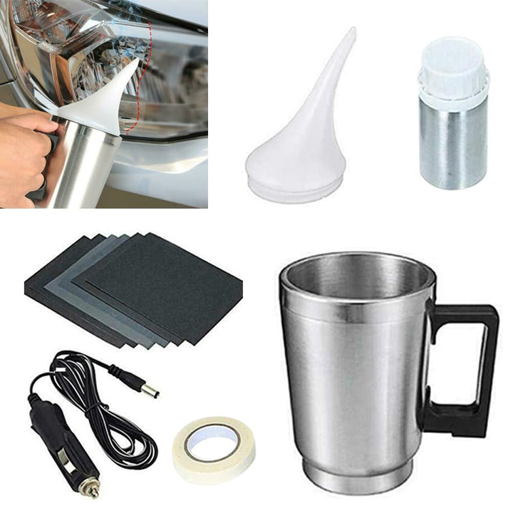 QKDS front packaging of the atomizing cup kit showing contents and benefit of clear lenses