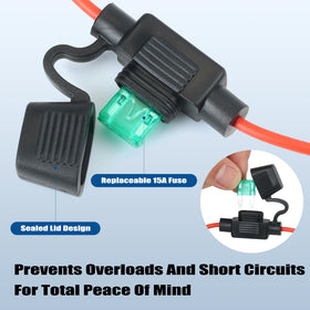 QKJCE cable plugged into Starlink Mini demonstrating secure outdoor power use