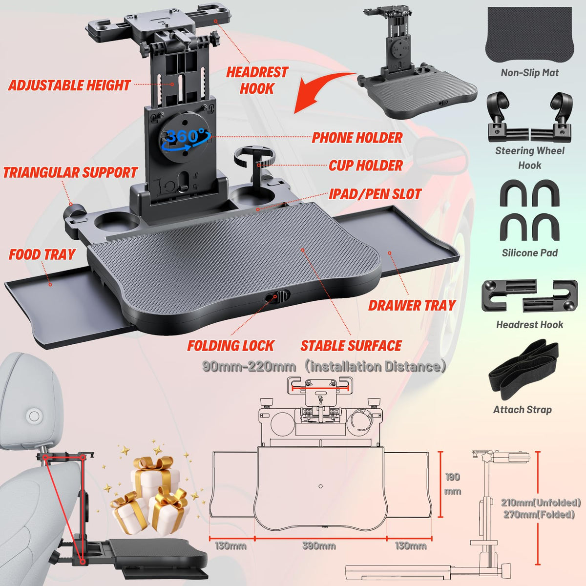 Qlhshop folded flat storage demonstrating compact stowage benefit