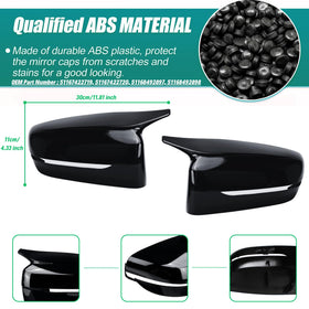 QLHshop mirror cap in hand during installation demonstrating easy snap-on fit
