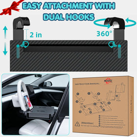 Qlhshop hook and anti-slip pads protecting steering wheel finish