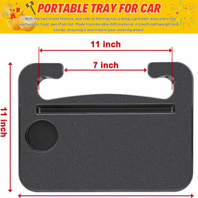 Qlhshop tray next to coffee cup showing size and capacity