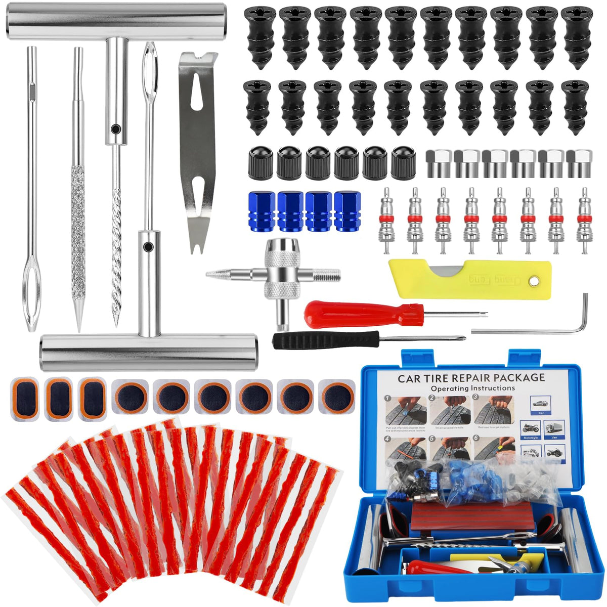 QLOUNI front case open showing organized kit components and quick access