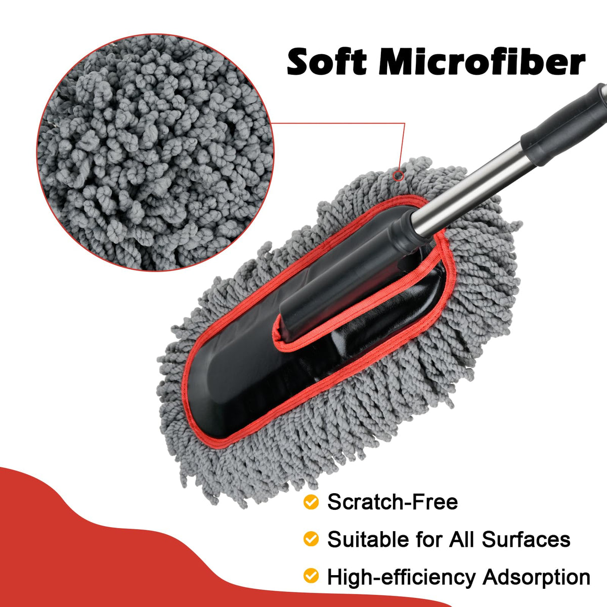 QLTUDN three detailing brushes arranged and cleaning tight crevices efficiently
