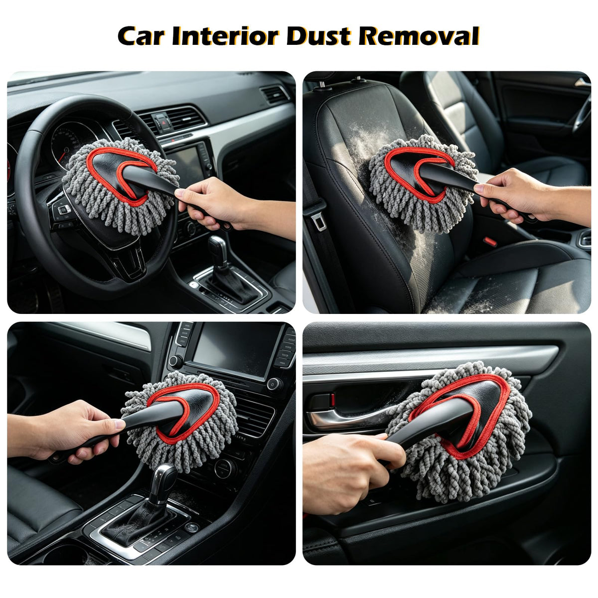 QLTUDN duster cleaning wheel well area removing dirt without scratching