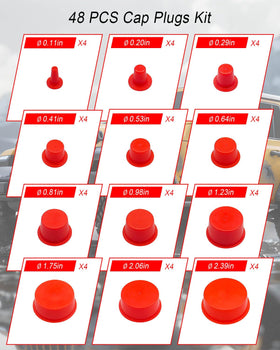 Qnbes spread of all plug sizes displaying diameter range for correct fit selection