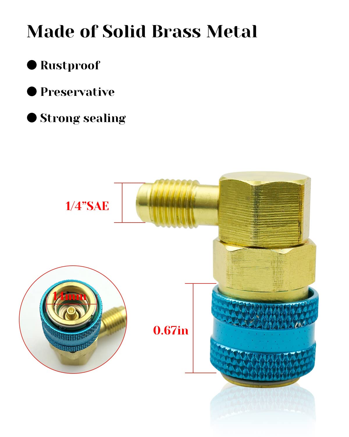 Qnbes coupler attached to vehicle low-side port enabling fast connection benefit