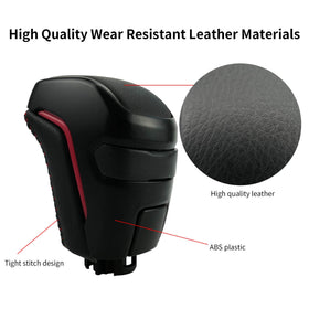Qnbes shift knob installed in Toyota Tacoma PRO demonstrating improved grip and appearance
