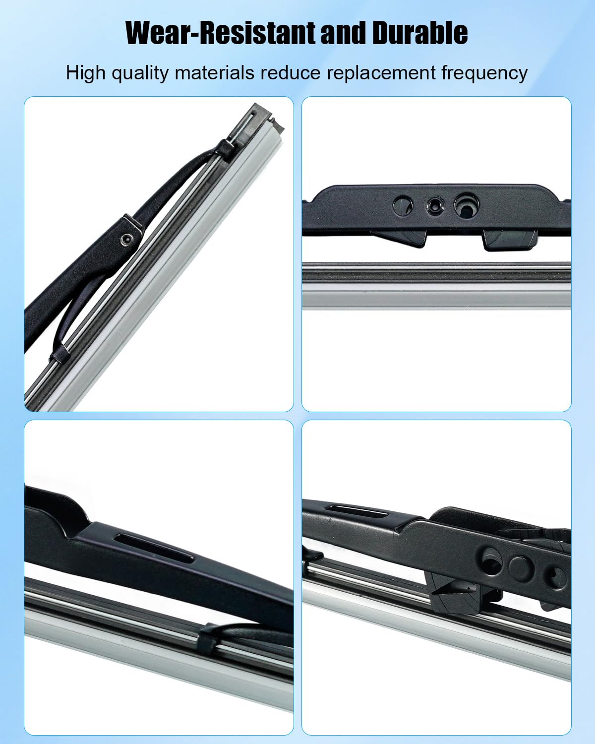 QNHEAY blade mounted on Jeep windshield demonstrating correct fit and coverage