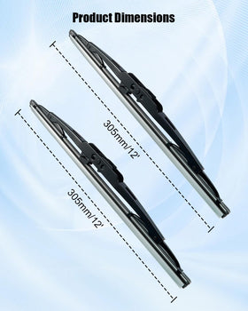 QNHEAY close-up of rubber edge highlighting smooth, streak-free wiping benefit