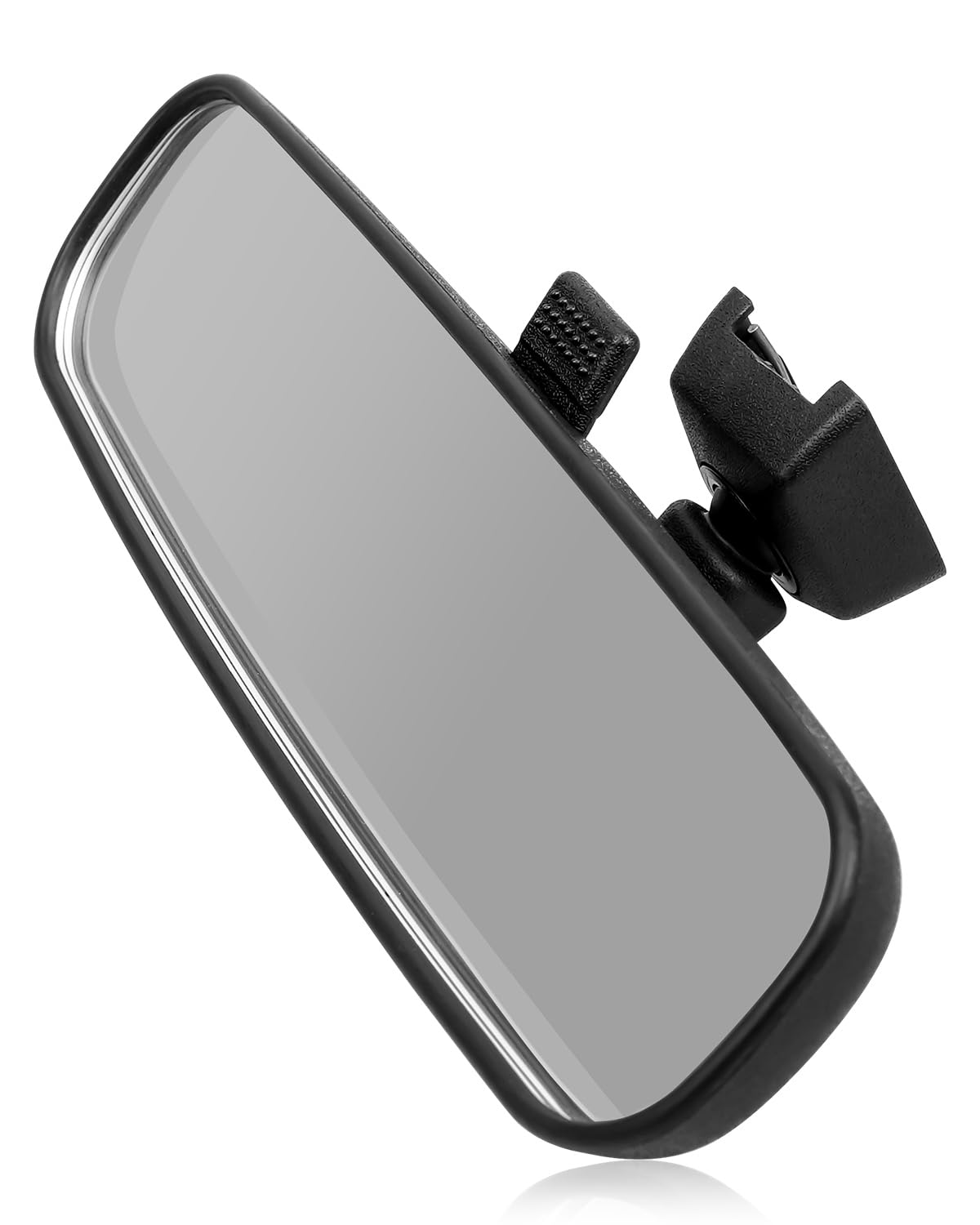 QNHEAY front view of replacement mirror showing clear reflective surface and housing benefit clearer rear vision
