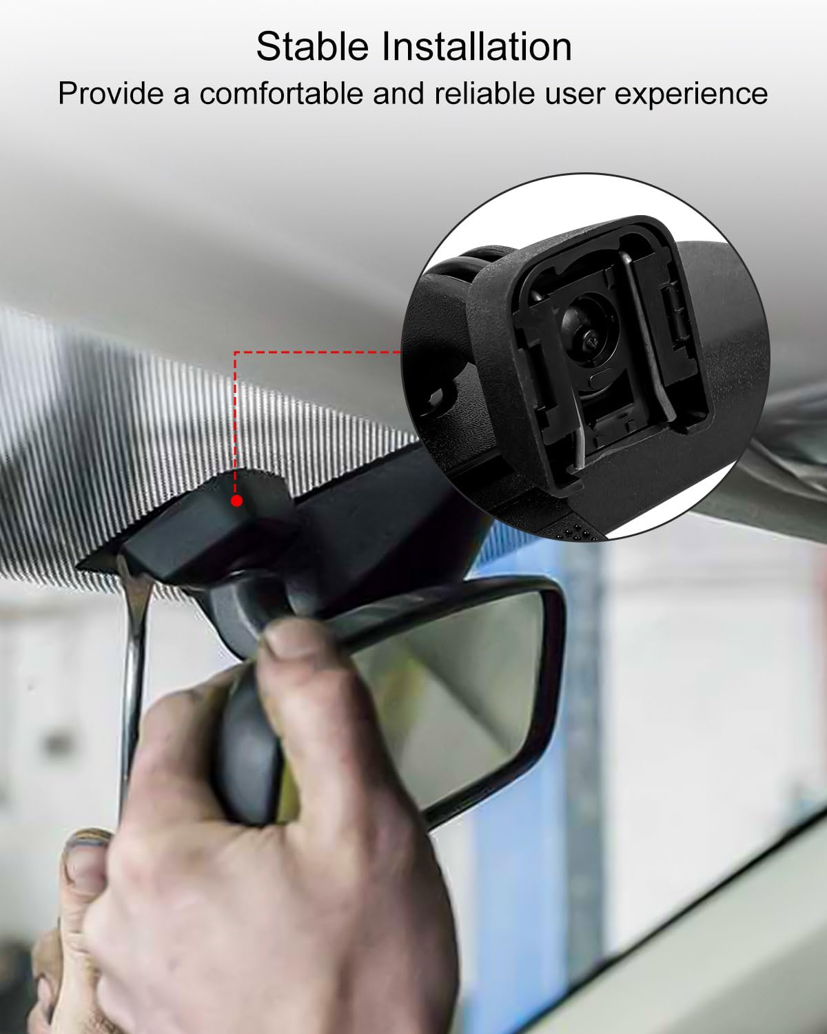 QNHEAY lifestyle shot while driving showing improved rear awareness and passenger monitoring