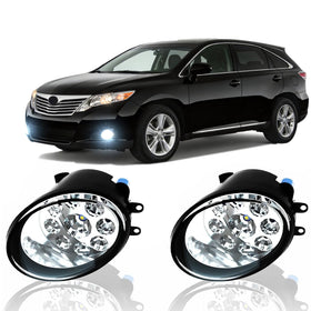 qobsos front view installed on Venza showing brighter road edge visibility