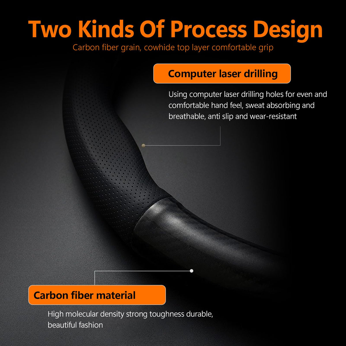 QODOLSI inner rubber lining detail for non-slip grip and safer control
