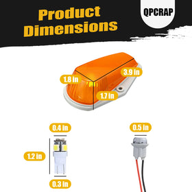 QPCRAP installed night shot showing amber markers improving truck visibility