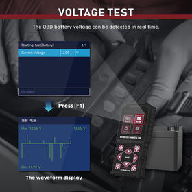 QPKING display showing live data waveform for faster fault diagnosis and monitoring
