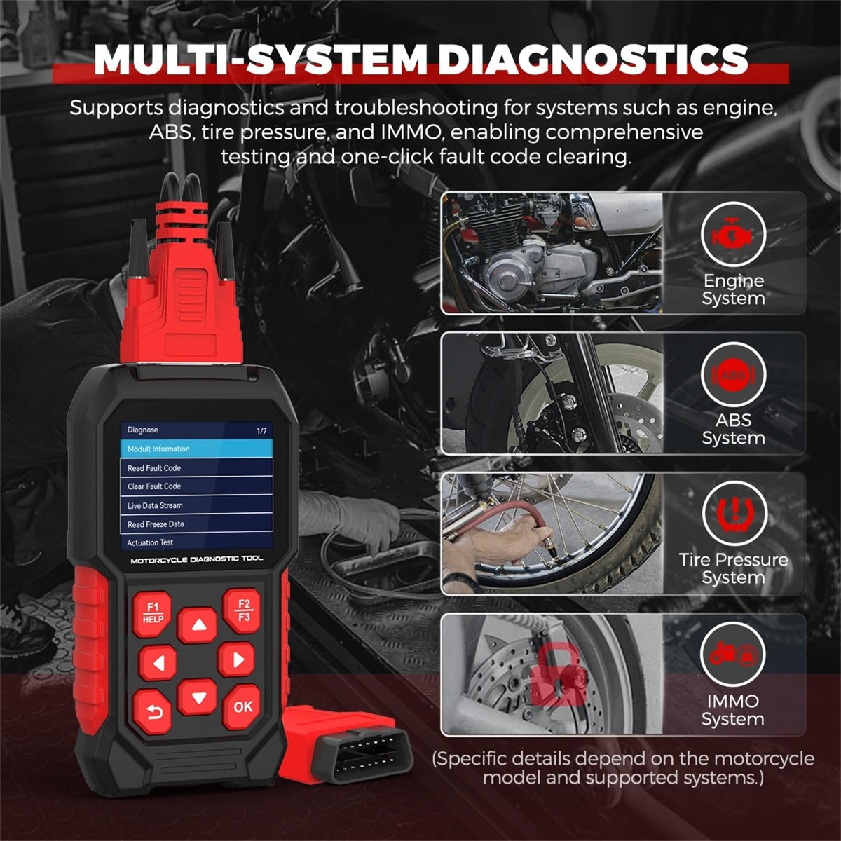 QPKING M4 with OBD2 16P cable for basic car engine code scanning benefit