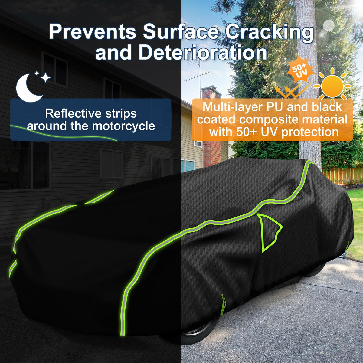 Q QUNSUNUS covered Slingshot parked outdoors protecting from rain and UV