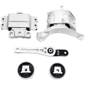 QRYIPPDM front view of full five-piece mount kit showing complete fitment benefit
