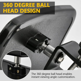 QTRMZKVE 360° ball head close-up for quick angle adjustments