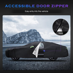 Qualencey door zipper open for quick cabin access benefit