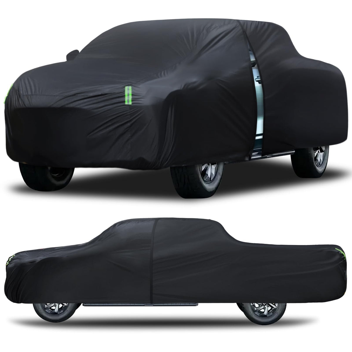 Qualencey front view covered truck showing full protection and curb appeal