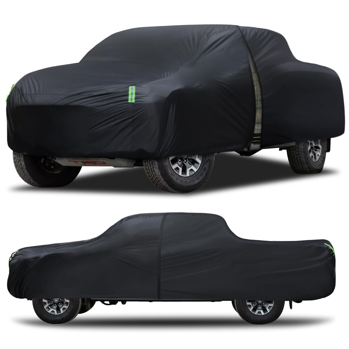 Qualencey front view on truck showing full coverage and protection