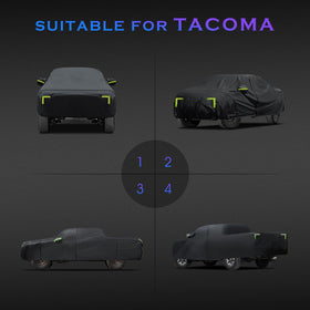 Qualencey zippered door access on Tacoma offering easy vehicle entry