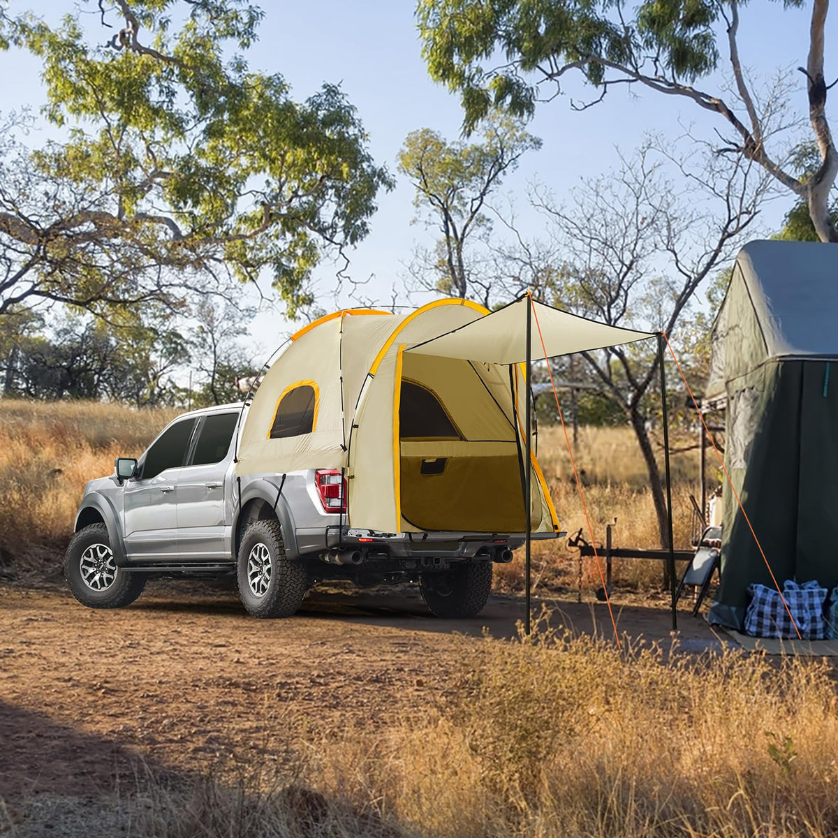 Qualencey compact carry bag with packed tent for easy transport